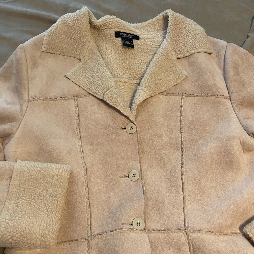 Karen Kane Faux Suede and Shearling Jacket